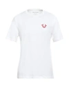 True Religion Man T-shirt White Size L Cotton In White