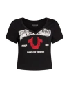 True Religion Man T-shirt Black Size L Cotton, Elastane In Black