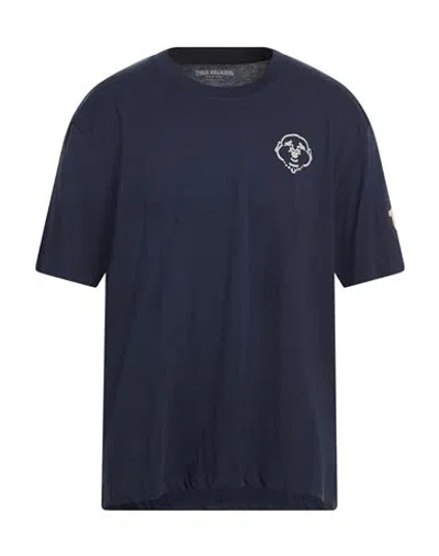 True Religion Man T-shirt Blue Size L Cotton