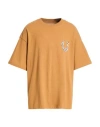 True Religion Man T-shirt Camel Size L Cotton In Gold