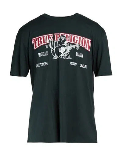 True Religion Man T-shirt Dark Green Size Xl Cotton