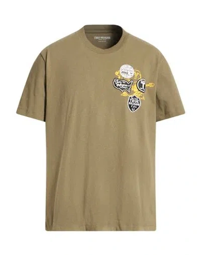 True Religion Man T-shirt Green Size L Cotton