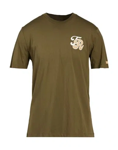 True Religion Man T-shirt Military Green Size Xl Cotton