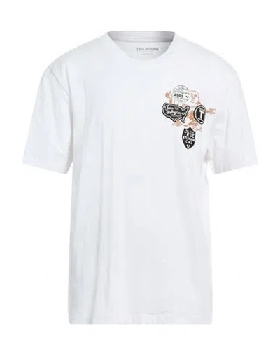 True Religion Man T-shirt White Size L Cotton