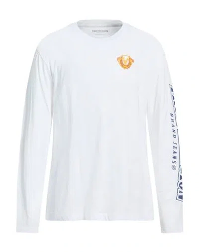 True Religion Man T-shirt White Size L Cotton
