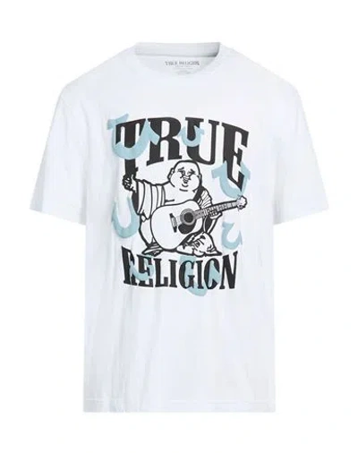 True Religion Man T-shirt White Size L Cotton