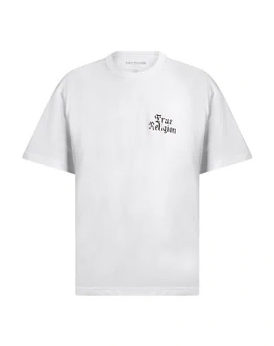 True Religion Man T-shirt White Size L Cotton