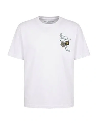 True Religion Man T-shirt White Size Xl Cotton