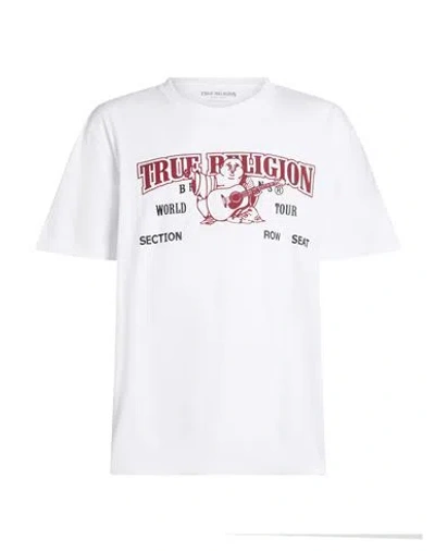 True Religion Man T-shirt White Size Xxl Cotton