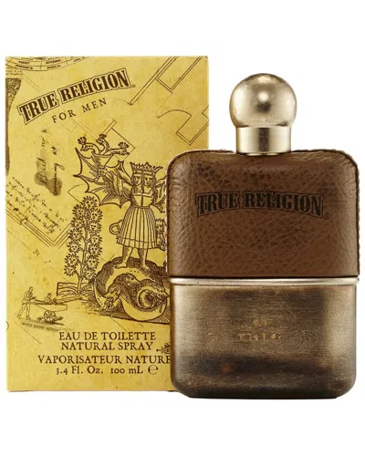 True Religion Men's 3.4oz Edt Spray In Brown
