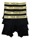 True Religion Men's 4-pack Modal Boxer Briefs In Black/gold