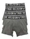 True Religion Men's 4-pack Modal Boxer Briefs In Charcoal