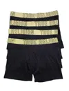 True Religion Men's 4-pack Modal Boxer Briefs In Gold/black