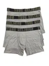 True Religion Men's 4-pack Modal Boxer Briefs In Grey/black/gold