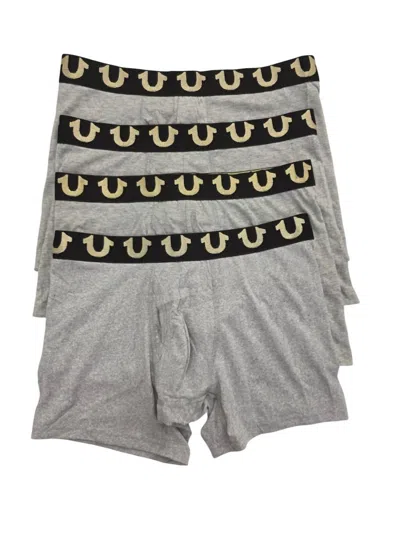 True Religion Men's 4-pack Modal Boxer Briefs In Light Grey In Gray