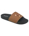 True Religion Men's Asap Slides In Brown