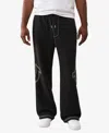 True Religion Baggy Big T Cotton Blend Sweatpants In Black
