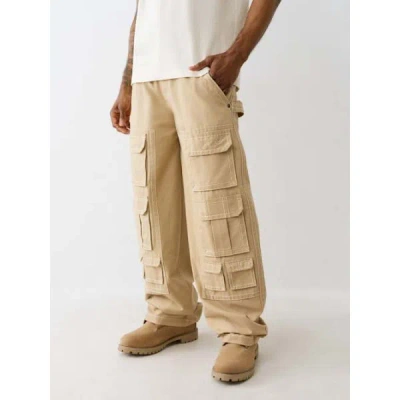 True Religion Men's Baggy Big T Utility Pant In Brown
