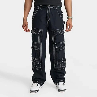 True Religion Men's Baggy Big T Utility Pants In Black