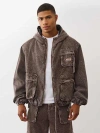 True Religion Men's Big T Boxy Carpenter Jacket In Brown