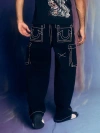 True Religion Men's Big T Cargo Baggy Pant In Blue