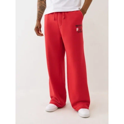 True Religion Men's Big T Logo Sweatpant In Red