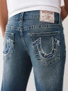 True Religion Men's Billy Bandana Horseshoe Bootcut Jean In Blue