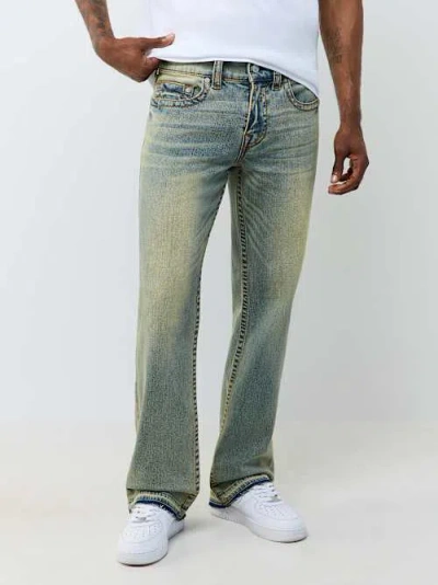 True Religion Men's Billy Big T Bootcut Jean 34" In White