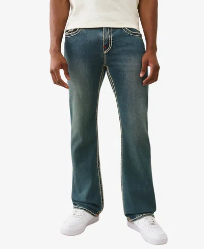True Religion Men's Billy Bootcut Rope Stitch Flap Jeans In Blue