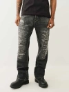 True Religion Men's Billy Distressed Big T Flap Bootcut Jean