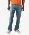 True Religion Billy Flap Relaxed Bootcut Jeans In Blue