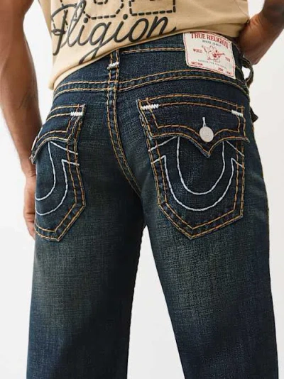True Religion Men's Billy Super T Bootcut Jean 34" In Blue