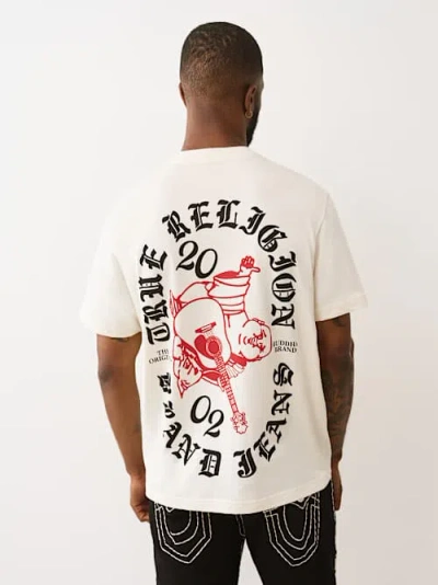 True Religion Men's Blocked Logo Graphic T-shirt In White