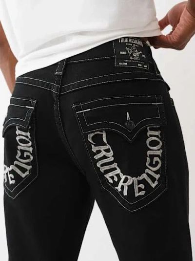 True Religion Men's Bobby Baggy Jean 32" In Black