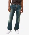 True Religion Bobby Super T Flap Baggy Jeans In Gotham Grind Blue In Blue