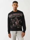 True Religion Men's Crewneck Regular-fit Sweater In Black