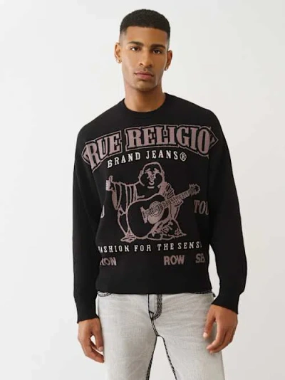 TRUE RELIGION MEN'S BOXY WORLD TOUR SWEATER