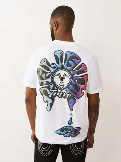 True Religion Men's Buddha Drip Oversized T-shirt In Animal Print