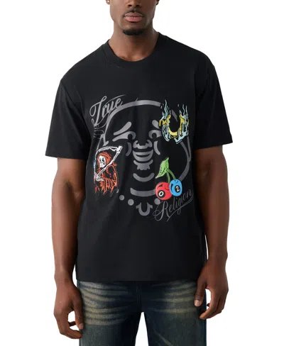 True Religion Buddha Face Cotton Graphic T-shirt In Black