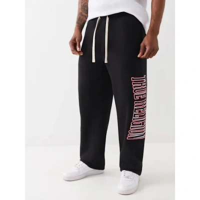 True Religion Men's Buddha Fleece Sweatpant In Black