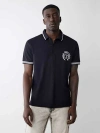 True Religion Men's Short Sleeve Buddha Face Polo Shirt In Blue