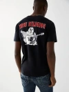 True Religion Men's Buddha Logo T-shirt In Black