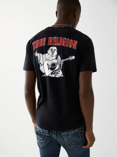 True Religion Men's Buddha Logo T-shirt In Black