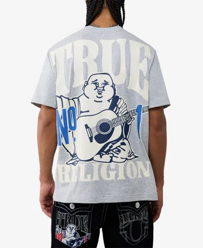True Religion Men's Buddha Logo T-shirt In Blue