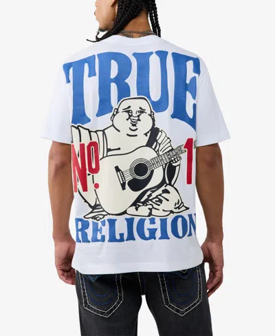 True Religion Men's Buddha Logo T-shirt In White