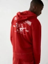 True Religion Men's Buddha Zip Hoodie In Red