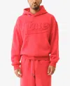 True Religion Embroidered Logo Cotton Blend Crop Hoodie In Orange