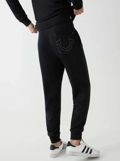 True Religion Men's Classic Logo Jogger In Black