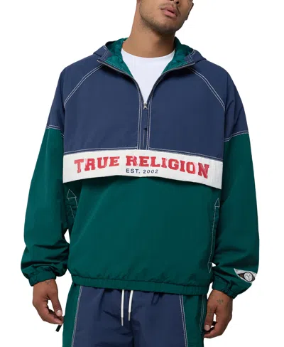 True Religion Men's Color-block Big T Anorak Jacket In Multi