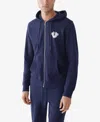 True Religion Core Zip-up Hoodie In Blue